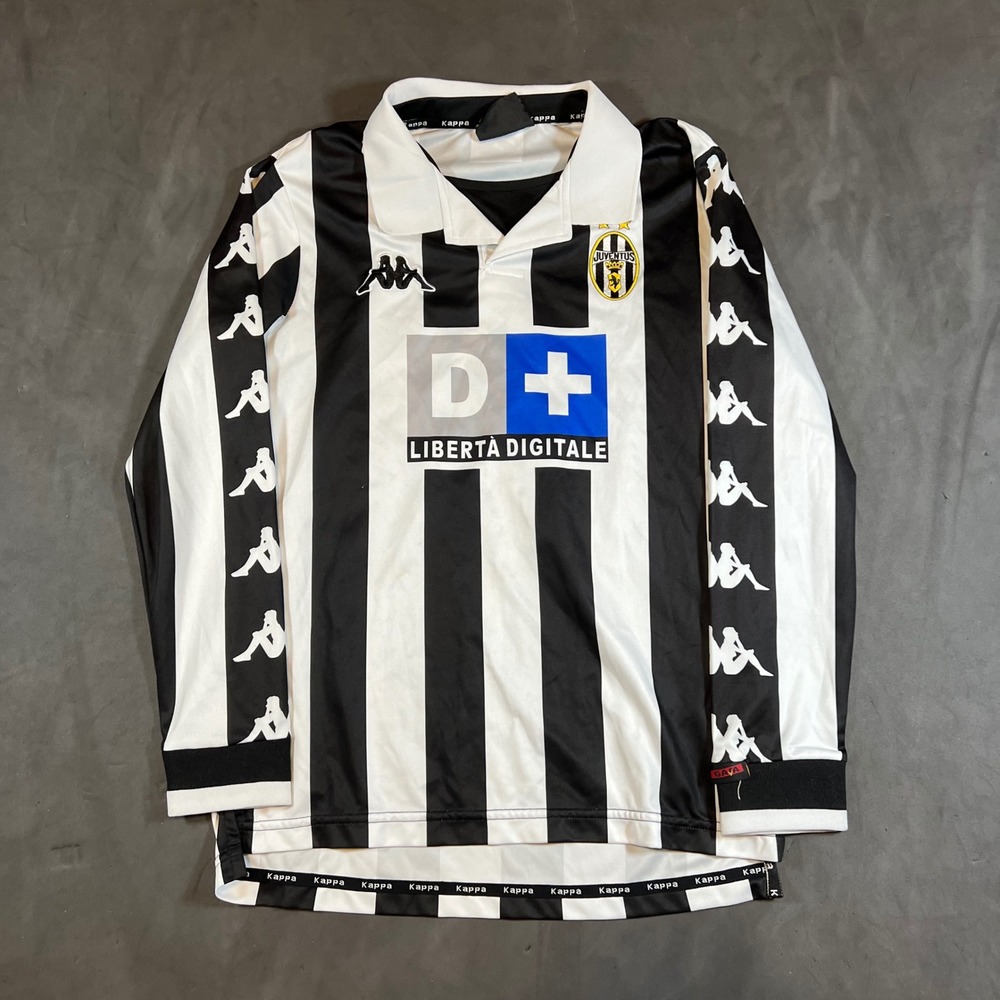 Vintage Kappa Juventus 99/00 Zidane #21 Long Sleeve Jersey Size Small